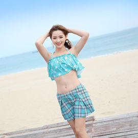 Two Pieces Latest Design Girl Sexy High Waist Girls Swimwear