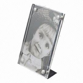 Transparent desktop acrylic photo frame