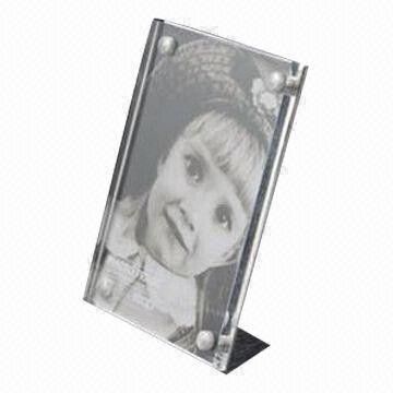 Transparent desktop acrylic photo frame