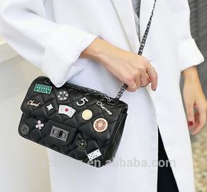 Großhandelsmode PU-Lederfrauenhandtaschen-PU-Taschenkettentasche, crossbody Tasche, Fabrikpreis-Shenzhen-Lilie Cheng